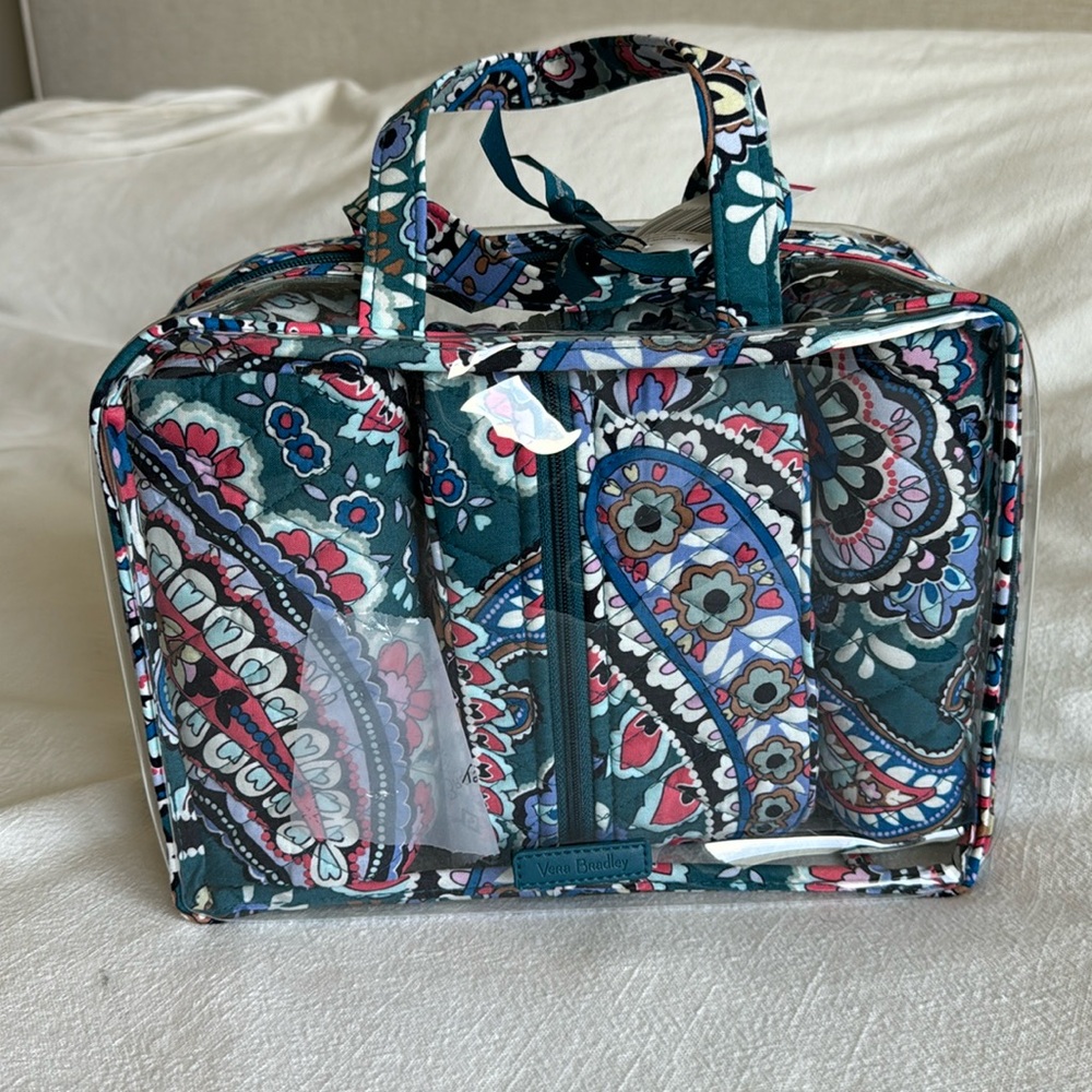 NWT Vera Bradley 4-piece cosmetic organizer set